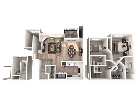 Evans Creek at Woodbridge Apartments in Redmond, Washington Avondale Floor Plan